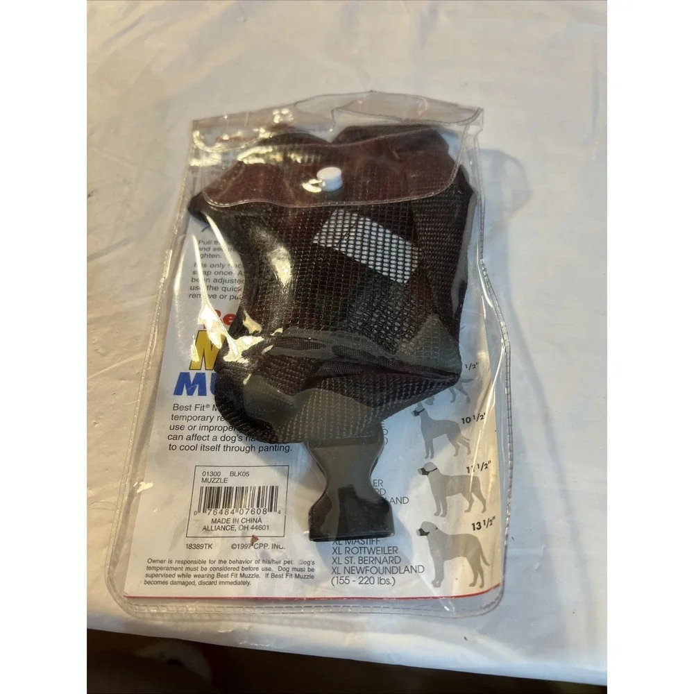 Coastal Pet Best Fit Strong Mesh Dog Muzzle Size 5 for Medium breeds-BRAND NEW